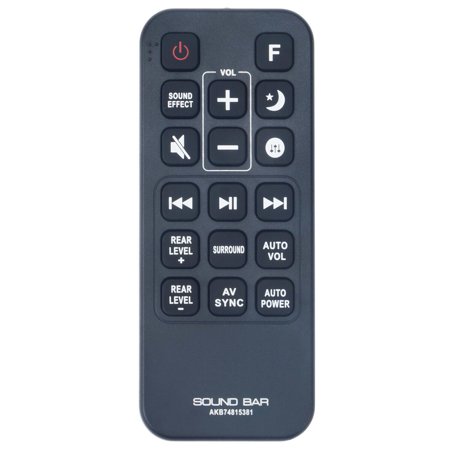 New AKB74815381 Replace Remote Control for LG Sound Bar SJ7 SJ7-C SPJ8B-W