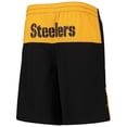 thumbnail image 3 of Youth Najee Harris Black Pittsburgh Steelers Name & Number Player Shorts, 3 of 4