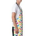 thumbnail image 3 of Naloa Colorful Dinosaurs Apron Kitchen Aprons with Pockets for Women Men Chef, 3 of 8