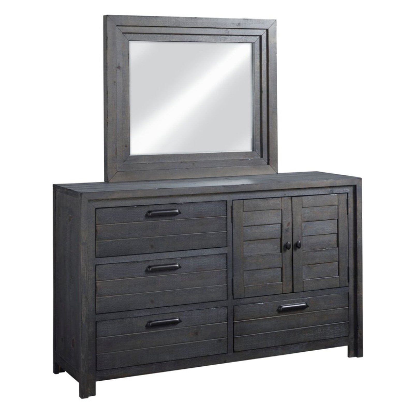 Progressive Furniture Theory 1 Door Dresser with Optional Mirror
