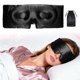 thumbnail image 1 of Máscara de Sueño de Seda Pura de 22 Momme con Bolsa de Viaje 3D Contorno Ajustable para Durmientes Laterales Protección de Pestañas para Pestañas Naturales y Extensiones Negra, 1 of 7