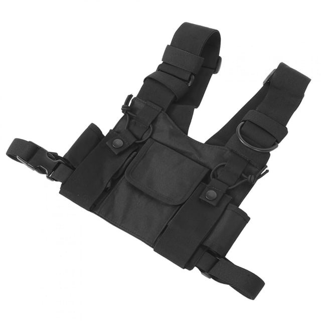 Bolsa para chaleco, bolsa para el pecho para walkie-talkie, bolsa para el pecho para el frente, mochila táctica para el pecho para exteriores, tecnología avanzada