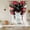Black Red Green, variant on Valentines Love Heart Balloon Curtains for Living Room/French Door, Eucalyptus Red Love Heart Tie Up Curtains 63 Inch Length Energy Saving Kitchen Curtains Shades for Windows 42"x63"