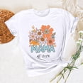 thumbnail image 6 of GaThRRgYP Mama Shirt,Mothers Day Gift,Trendy Mom T-Shirts,Women Mother's Day Gift Mom Flower Print Short Sleeve Round Neck T-shirt Pattern Top White L, 6 of 7