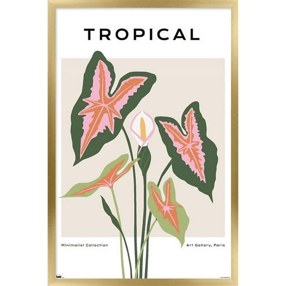 Botanical - Tropical Wall Poster, 22.375" x 34" Framed