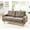 khaki + Polyester + 2 Seat+5, variant on DIANJIEMid-Century Sofa Comfortable 2-Seat Upholstered Couch for Indoor Decor