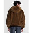thumbnail image 3 of No Boundaries Fur Full Zip Hoodie Jacket, Men's Sizes XS-4XLT, 3 of 5