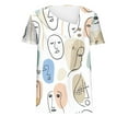 thumbnail image 4 of Short Sleeve T Shirts Womens T Shirts Casual Vintage Floral Tshirts Shirts Tunic Tops for Women, 4 of 5