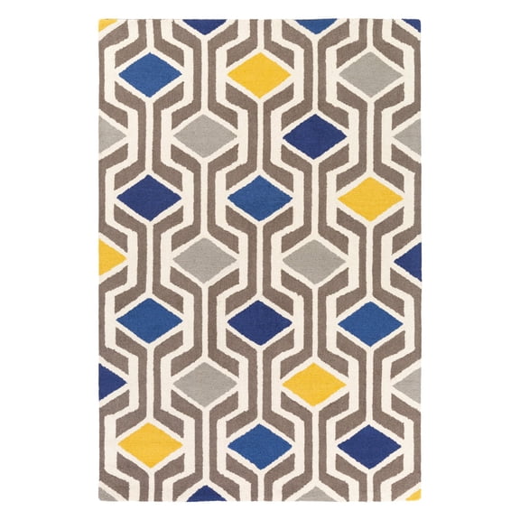 Hilda Hand Tufted Modern Rugs in Charcoal