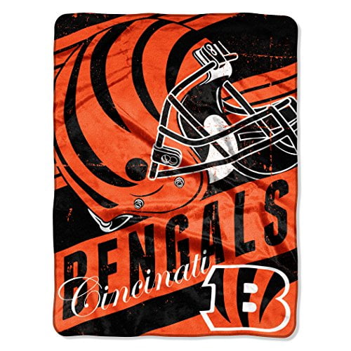 NFL Micro Raschel Deep Slant 50" x 60" Throw, Cincinnati