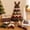 D, variant on DIY Quilted Santa Christmas Tree Kit, Fabric Patchwork Set, Handmade | Holiday Tabletop Decor, Layered Ornament, Sewing Craft for Adults, Snowman Tree, Charming Quilting Gift(E)