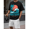 thumbnail image 3 of Men's 100% Cotton Short Sleeve Crewneck Graphic T-Shirt, Soft Breathable Moisture Wicking Casual Basic S-3XL, 3 of 7