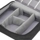 thumbnail image 3 of Data Cable Charger Bag Large Capacity Portable Electronic Accessory Storage Case for Mobile HDD Laptop Power Cord Black, 3 of 5