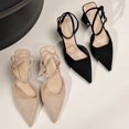 thumbnail image 2 of Nuevo estilo de hebilla para mujer con tacones altos puntiagudos Tacón grueso Baotou Sandalias para mujer Zapatos de tacón para mujer Zapatos de fiesta Cuñas Shoes37 Gao Jinjia LED, 2 of 2
