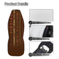 thumbnail image 5 of POLERO Brown Geometric Pattern, Stretchy Easy to Install Car Seat Cover Set Stretchable Car Seat Covers for Automotive, 5 of 12