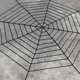 thumbnail image 5 of Ounissouiy SpiderWeb Halloween telaraña Terror fiesta decoración Bar casa embrujada Halloween arañas Web decoración de Halloween 1,5/2,5 m Kits de decoración para fiestas Negro 2.5 m, 5 of 6