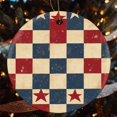 thumbnail image 4 of Vintage Stars And Stripes Ceramics Ornaments Memorial Day Decorations Christmas Tree Ornaments Christmas Home Office Tree Decorations Xmas Gift, 4 of 5