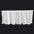 thumbnail image 2 of Curtain -Embroidery Half Screen Curtain Window Valance Roman Curtains for Kitchen Cafe(White), 2 of 7