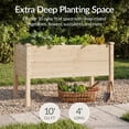 thumbnail image 4 of Best Choice Products 48" x 24" x 30" Raised Garden Bed, Extra Deep 16" Depth, Elevated Wood Planter Stand - Natural, 4 of 8