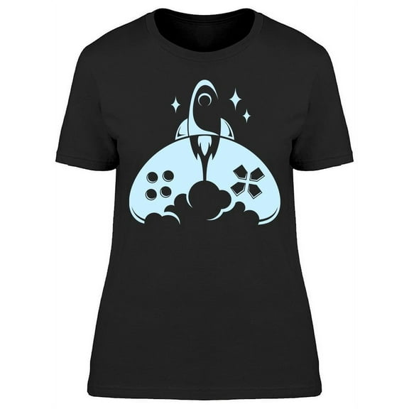 Joystick With Moon T-Shirt Women -Image by Shutterstock, Female 3X-Large