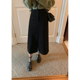 thumbnail image 3 of Falda de pana para otoño/invierno, cintura alta, adelgazante, abertura lateral, estilo suave, longitud media, falda tipo A para mujer, 3 of 5