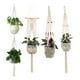 thumbnail image 3 of Maceta colgante de pared para interiores y exteriores, cesta para balcón, patio, jardín, flor, maceta, decoración del hogar 4 Piezas seitruly  HA3908-00B, 3 of 6
