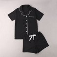 thumbnail image 3 of Ensemble de Pyjamas d'Été pour Femmes Manches Courtes Vêtements de Nuit Hauts+pantalons Vêtements de Maison Vêtements de Nuit, 3 of 7