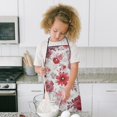 thumbnail image 4 of Pioneer Flower Floral Print Pattern Kids Aprons for Girls and Boys,Adjustable Neck Strap Toddler Aprons for Kids Cooking Baking, 4 of 7