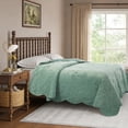 thumbnail image 4 of The Pioneer Woman Eloise Floral Velvet Quilt, King, Green River, 4 of 8