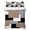 Brown Black, variant on King Quilt Set 96''x106'', Farmhouse Black Lightweight Bedspread Coverlet Set with 2 Pillow Shams, Vintage Flower Leaf Botanical Plant Breathable All Season Quilt Bedding for Bedroom/Guest Room