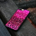 thumbnail image 4 of WIRESTER Shockproof Soft Rubber Cover Case for Apple iPhone 7/8 Plus 5.5", Hot Pink Glitter Sparkle With Black Pink Glitter Leopard, 4 of 5