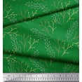 thumbnail image 3 of Soimoi Green Silk Fabric Dry Branches Tree Print Sewing Fabric Yard 42 Inch Wide, 3 of 5