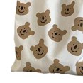 thumbnail image 3 of Students Canvas Bag Large Capacity Beautiful Printing Shoulder Strap Cloth Shopping Bag Bear Pattern Free Size, 3 of 8