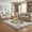 Dark Teal, Slate Blue, Petrol Blue / Delitzsch, variant on Hauteloom Tuscania Wool Living Room, Bedroom Area Rug - Bohemian Transitional - Olive, Moss Green, Chestnut Brown - 5' x 7'6"
