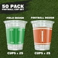 thumbnail image 5 of ArtCreativity 50 Pack 16 oz Plastic Football Party Cups, Disposable Drinkware for Kids & Adults, Sports Birthday Party Supplies, 5 of 7