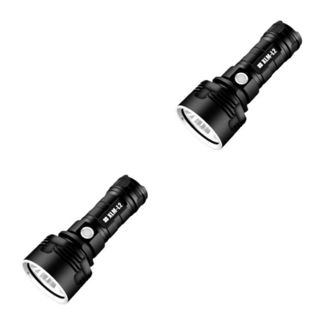 Youkk Black Long Battery Life Torch LED Flashlight Waterproof And Powerful Super Bright Flashlight Outdoor 2Set