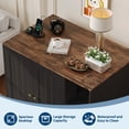 thumbnail image 5 of EliteEdge Cat Litter Enclosure Cabinet with Power Outlet & Dog-Proof Shelf, Litter Box House for Self-Cleaning Models 3/4, Home Pet Furniture,Black, 5 of 7