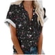 thumbnail image 1 of Mujeres Pantalones Cortos Casual Hawaii Impreso Manga Corta Blusa Superior, Regular Ajuste Sudadera de Verano Sexy, 1 of 5