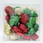 Holiday Time 28pack Traditional Red/ Green/ Gold Color Pinecone/ Cardinal/ Squirrel Ornament