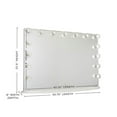 thumbnail image 2 of Impressions Vanity Mirror Hollywood Glow Pro LED Makeup Mirror with 15 LED Lights (Glossy White), 2 of 8