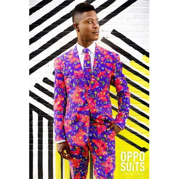Opposuits OSUI-0048-EU54 The Fresh Prince 3 Piece Novelty Occasion Suits for Men&#44; US Size 44