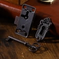 thumbnail image 1 of unbranded 2Ud Cerraduras Metálicas Negras Para Armarios Y Cajas Decorativas Con Llave Clásica, 1 of 7