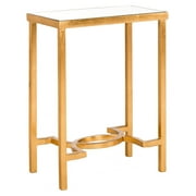 Safavieh Mita End Table, Antique Gold Leaf