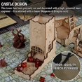thumbnail image 2 of Juego de mesa Dice Tower CZYY Castle Wood cortado con láser con bandeja, 2 of 8