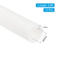 thumbnail image 2 of Uxcell 4.9ft Pipe Insulation Tubing, 2 Pcs 1 Inch ID Heat Insulated Foam Tubing Handle Grip Support for Pipe, White, 2 of 6
