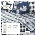 thumbnail image 5 of Great Bay Home Rustic Lodge All-Season Reversible Quilt Set With Shams (King, Navy / Grey), 5 of 6