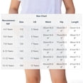 thumbnail image 2 of Girls Denim Shorts with Adjustable Drawstring Elastic Waist Light Wash Frayed Hem Summer Jean Shorts for Kids 4-14 Years,Size 7-8T, 2 of 8