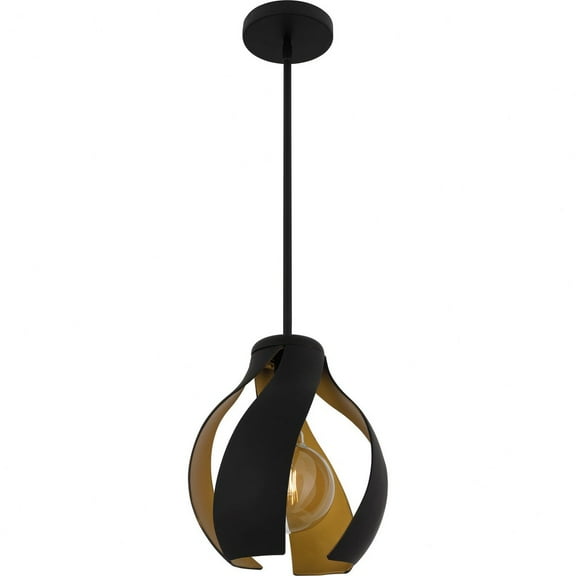 Open Box QP6739MBK-Quoizel Lighting-Kiko - 1 Light Pendant-13.5 Inches Tall and 11 Inches Wide-Matte Black Finish
