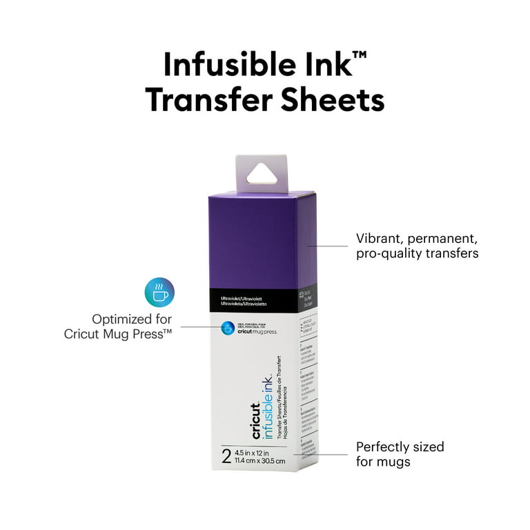 Cricut Infusible Ink Transfer Sheets - 4.5 x 12 - Purple