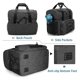 thumbnail image 5 of Bolsa de bolos para 2 bolas Bolsa de bolos portátil con soporte acolchado para bolas dobles y un par de zapatos de bolos de hasta 16 para hombre, 5 of 5